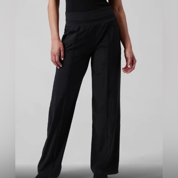 Athleta Pants - Athleta Nolita Wide Leg Black Size 6
